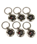 Corvette Key Chain W/Black Insert